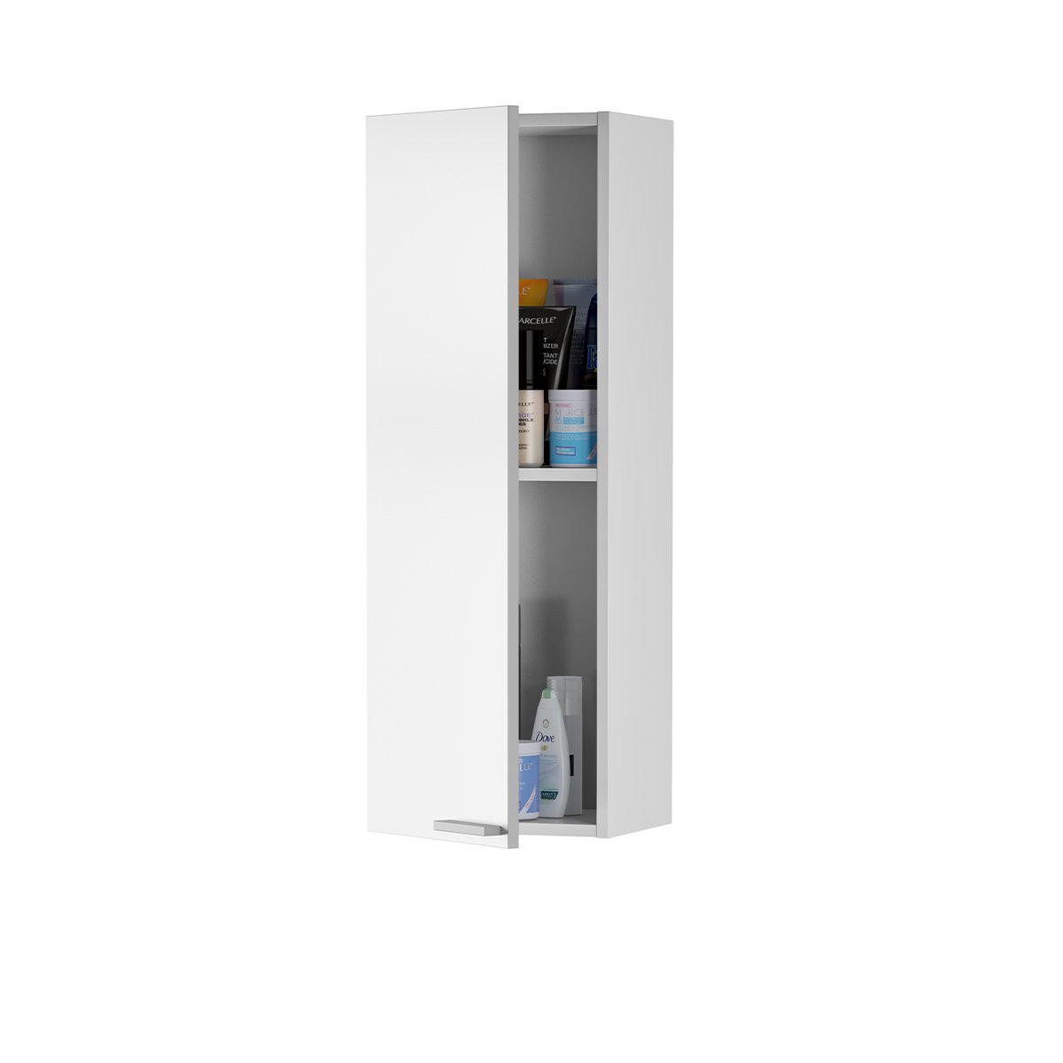 HÄNGESCHRANK mit 1 Tür H74 cm - Weiß, Holzwerkstoff (26/74/30cm) - Calicosy