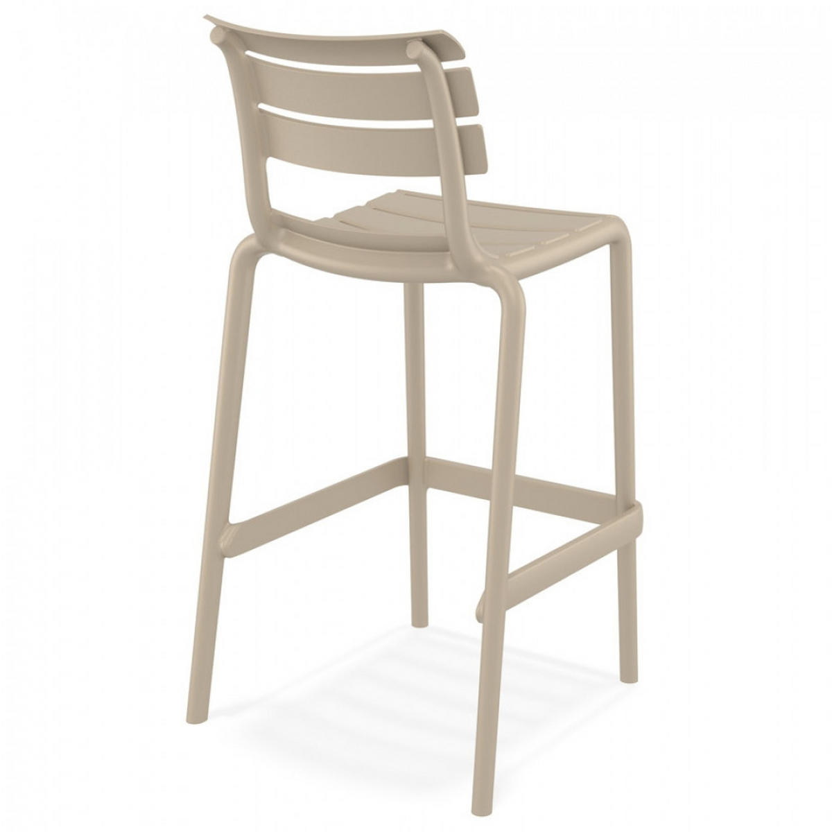 BARHOCKER Mol 53x105x55cm - Taupe, Kunststoff (53/105/55cm) - AlterEgo