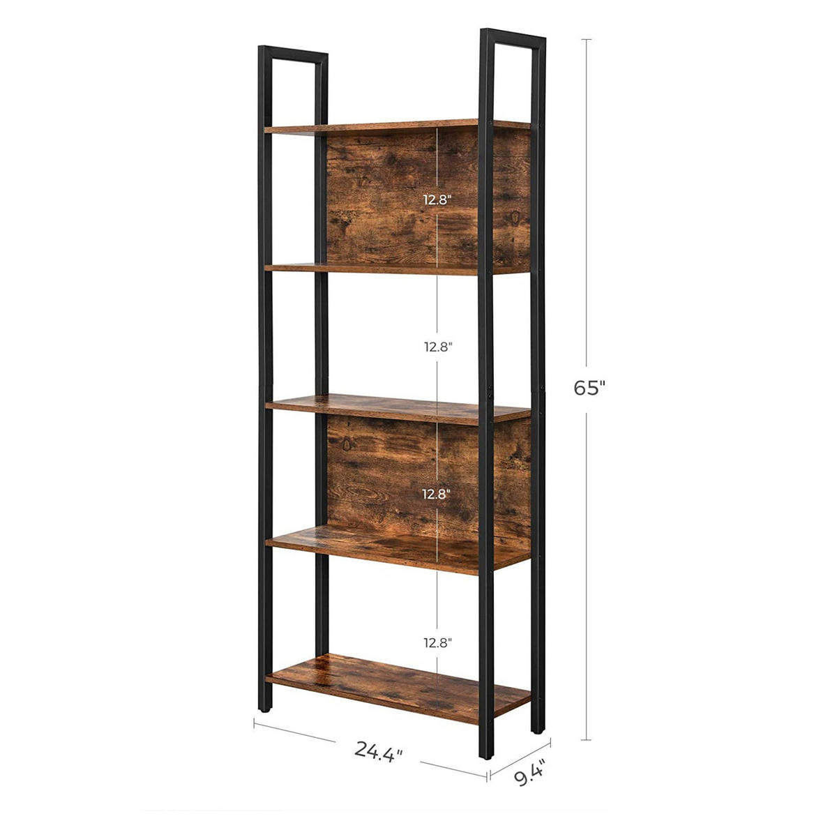 BÜCHERREGAL STANDREGAL - Braun, Holzwerkstoff (24/165/62cm) - Hansiro
