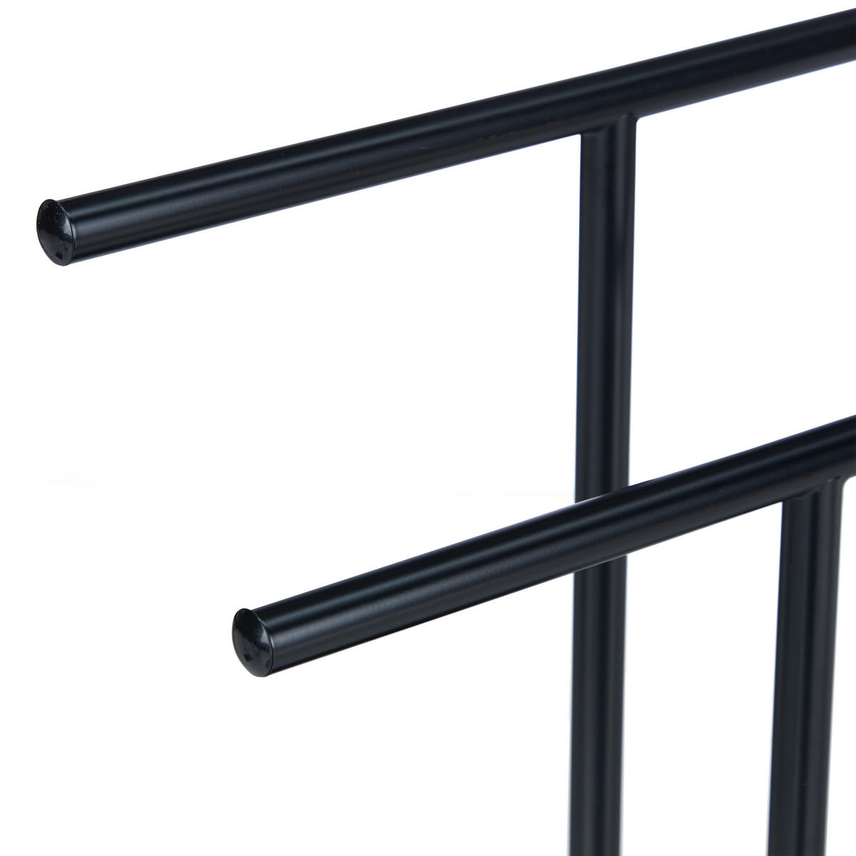 HANDTUCHSTÄNDER - Schwarz, Metall (28.5/32/12cm) - Relaxdays