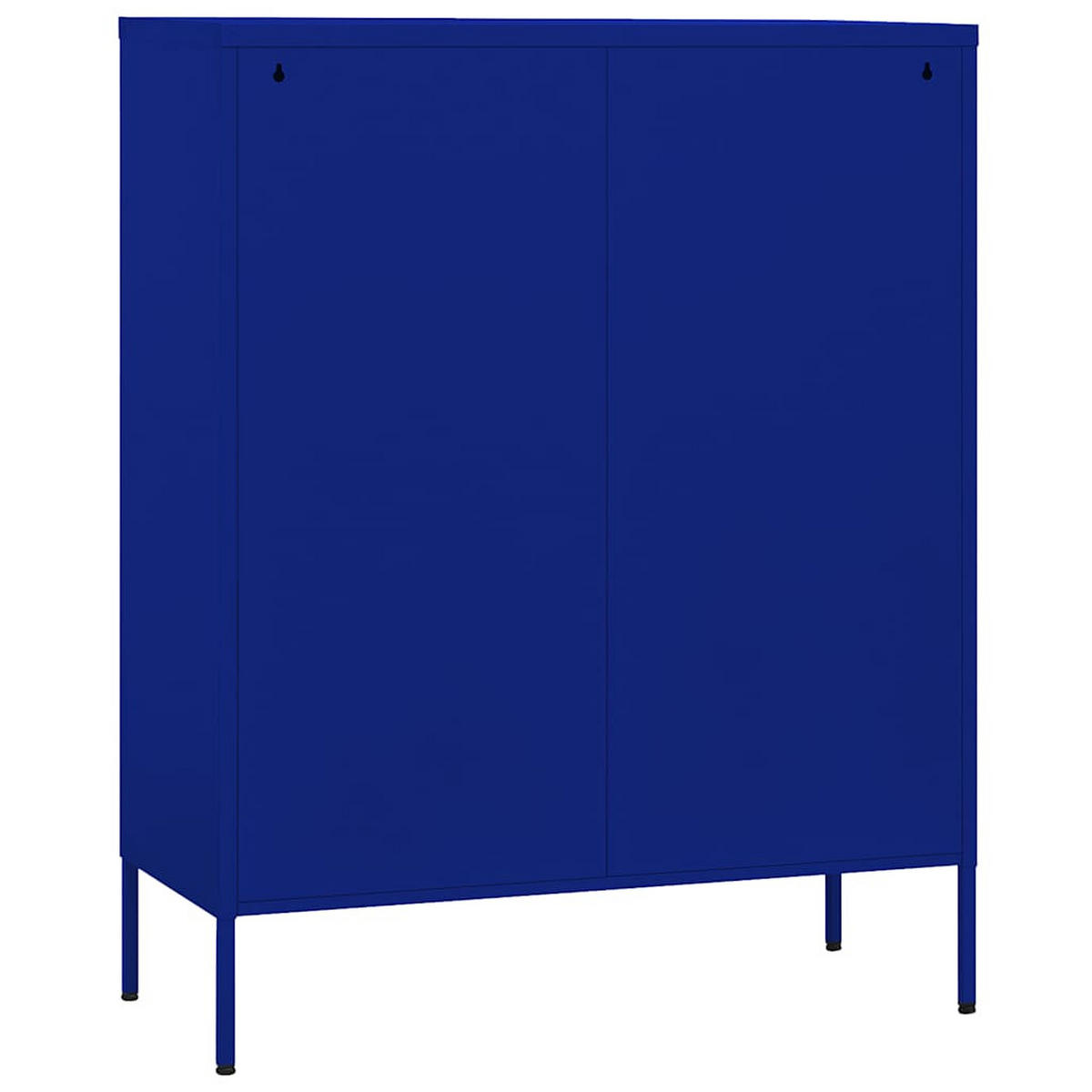 LAGERSCHRANK Marineblau 80/35/101,5 Cm Stahl - Blau, Metall (35/101.5/80cm) - vidaXL