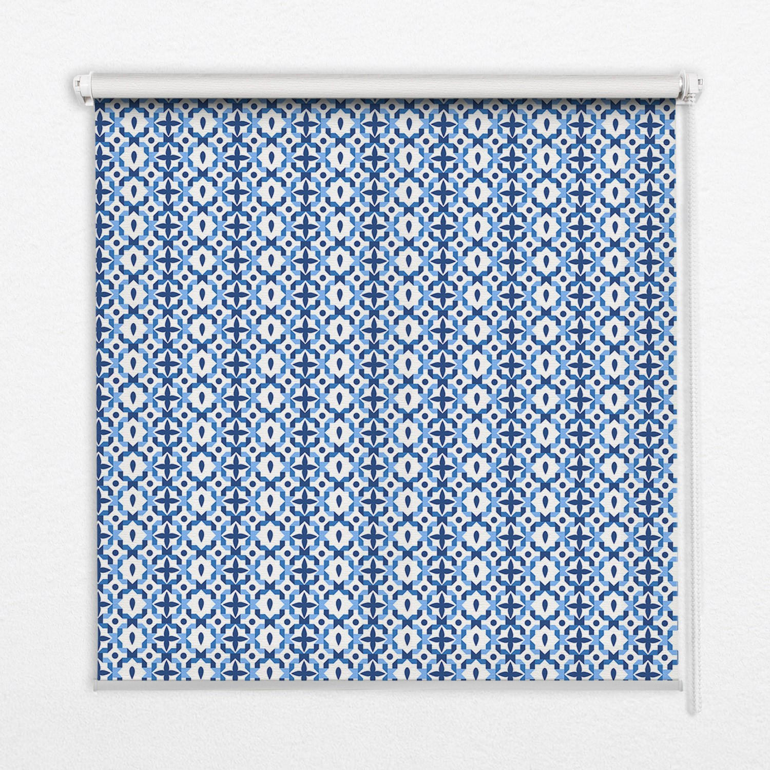TULUP VNITŘNÍ roleta - okenní roleta - roleta - 110x140 cm - Modré tvary