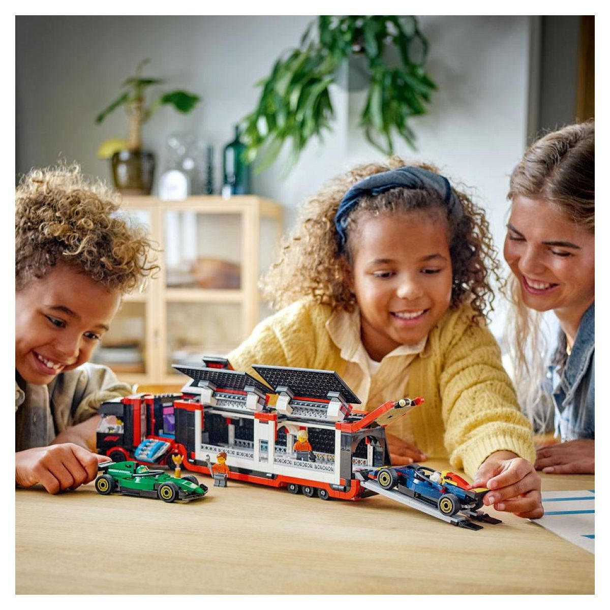 KLEMMBAUSTEINE City F1 Truck und Autos - Blau, Kunststoff (8/28/54cm) - Lego
