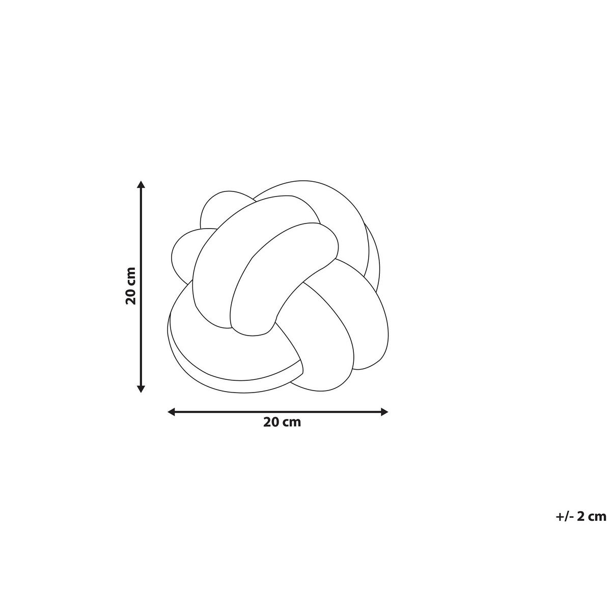 DEKOKISSEN Schwarz 20/20 cm Malni - Schwarz, Textil (20/20cm) - Beliani