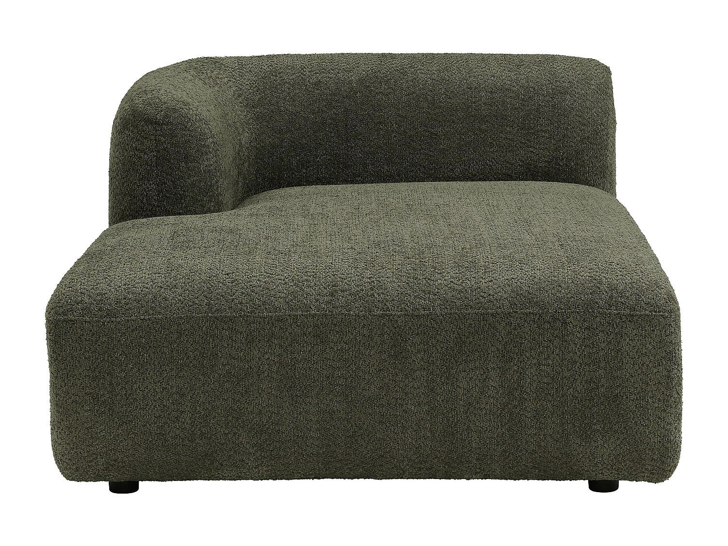 RECAMIERE ohne Schlaffunktion - 1 Person - stoff - grün Danepi - Grün, Textil (113/69/161cm) - Vente-Unique