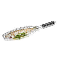 GRILLKORB Silber 49.5/12/2.3 cm G89526 - Silberfarben, Metall (49.5/12/2.3cm) - Gefu