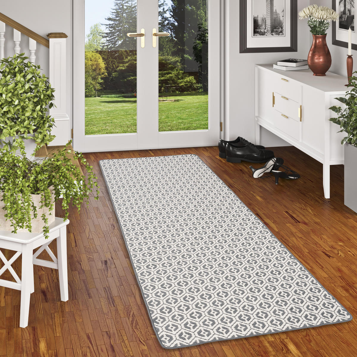 IN- UND OUTDOOR TEPPICH LÄUFER BEIDSEITIG CAPE COD - Grau, Textil (80/320cm) - Snapstyle