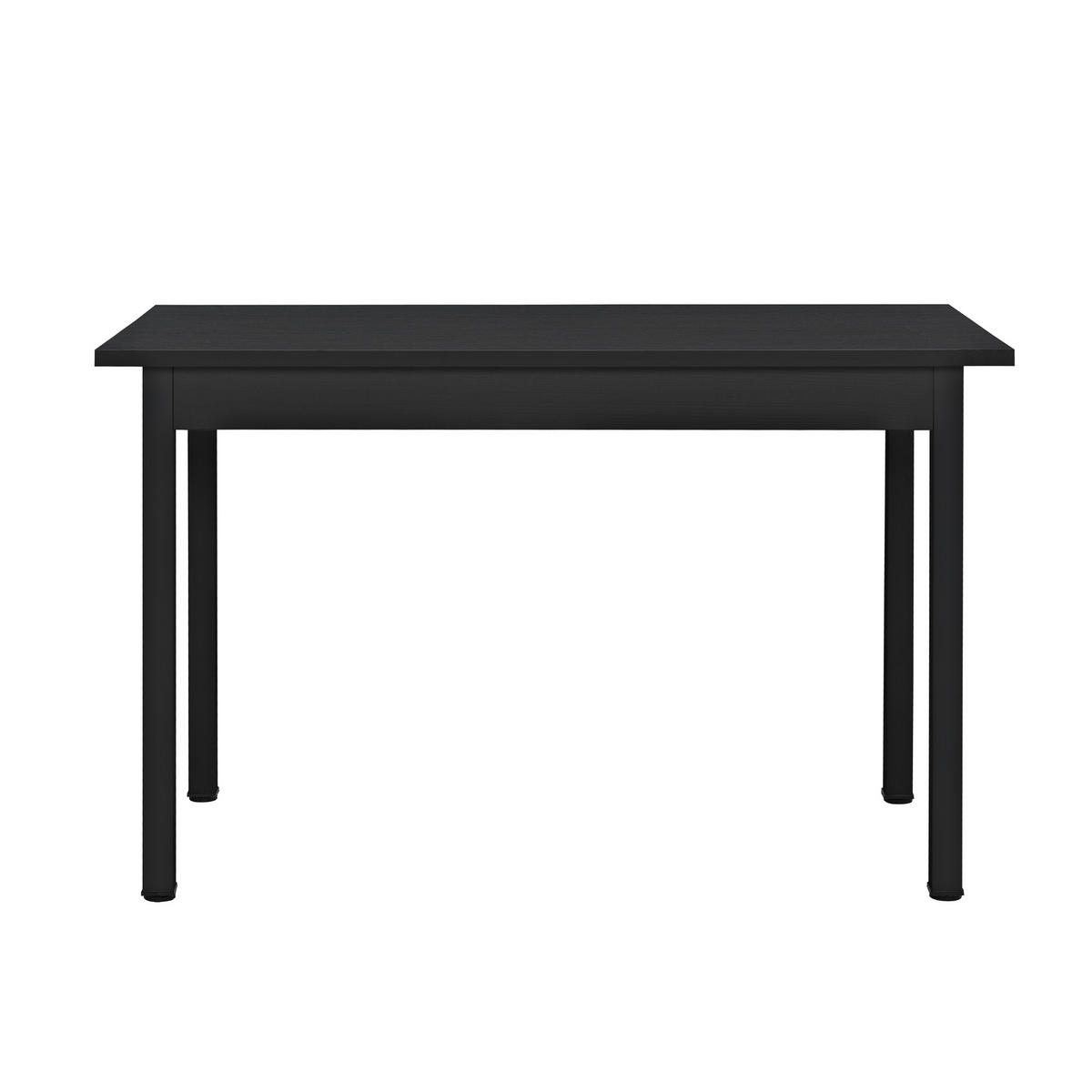 ESSGRUPPE Honningsvåg - Schwarz/Grau, Holzwerkstoff/Textil (120/75/60cm) - [en.casa]
