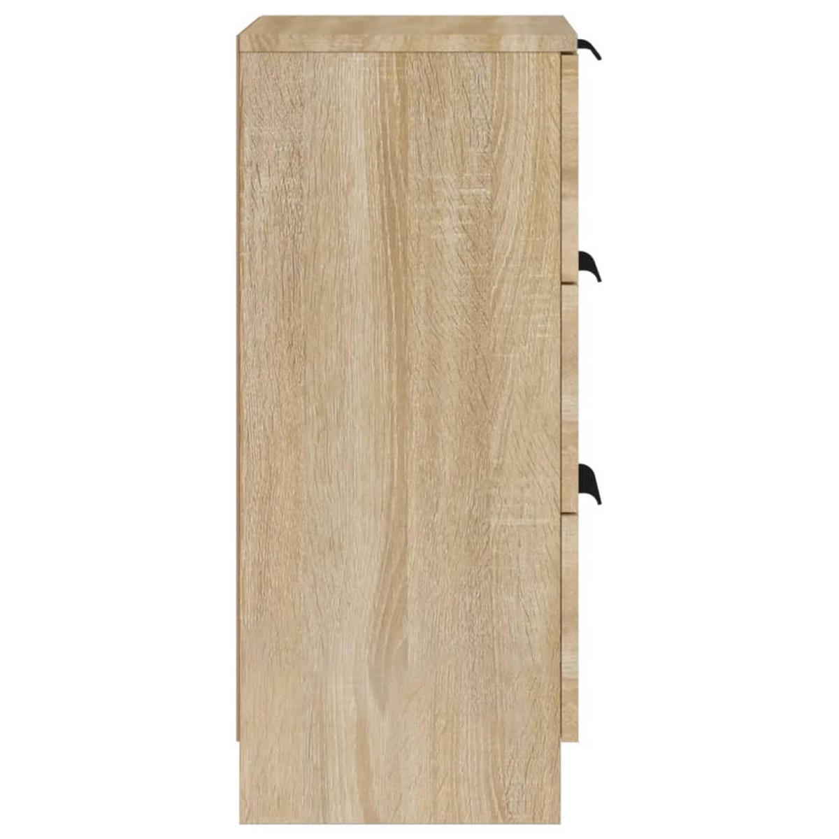 SIDEBOARDS mit 3 Schubladen 2-tlg. 30/30/70 cm aus Holzwerkstoff Sonoma-Eiche Dekor - Sonoma Eiche, Holz (30/70/30cm) - vidaXL