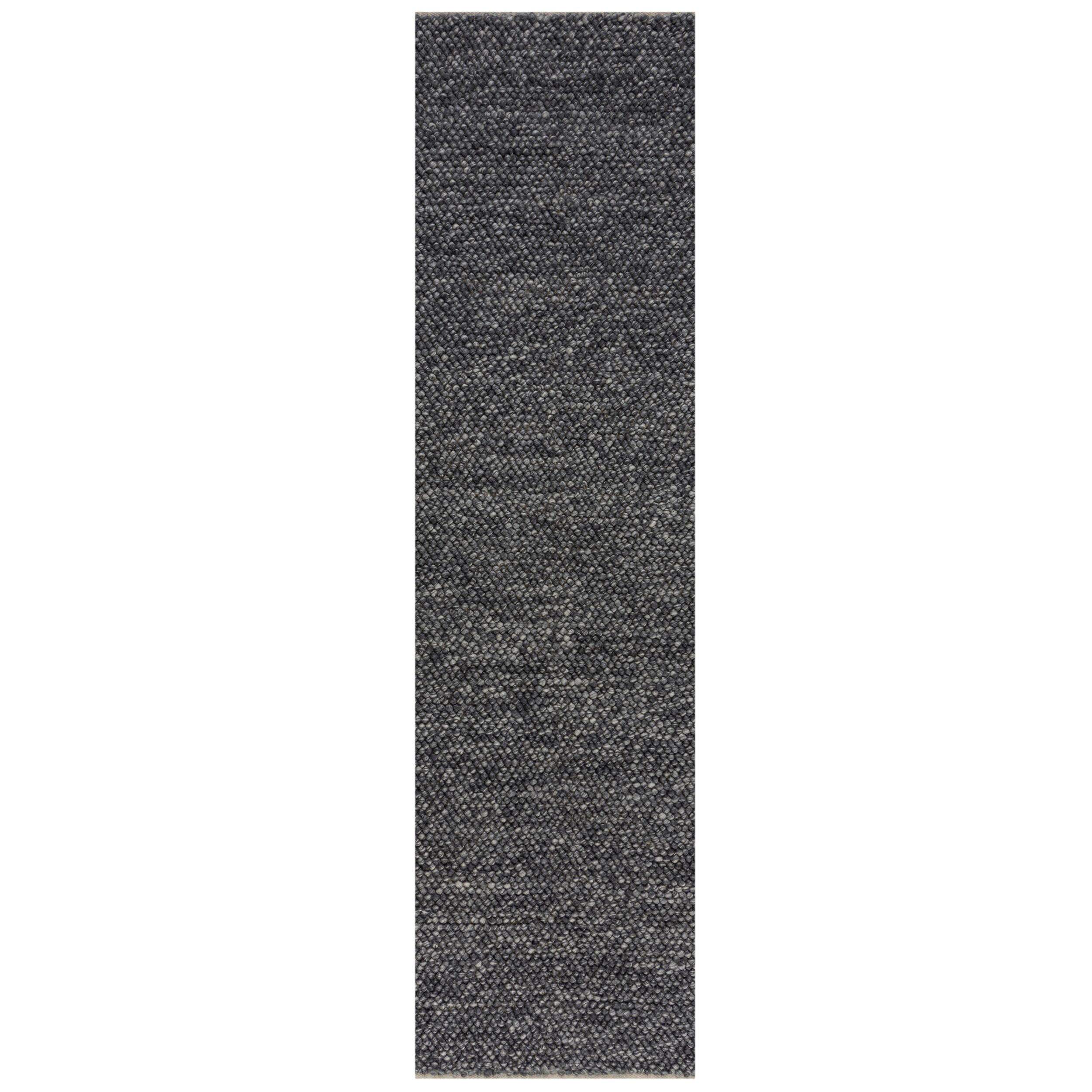 TEPPICH Uni-Design, hochdicht MEDWAY, Anthrazit 60x230 cm - Anthrazit, Textil (60/230cm) - KADIMA DESIGN