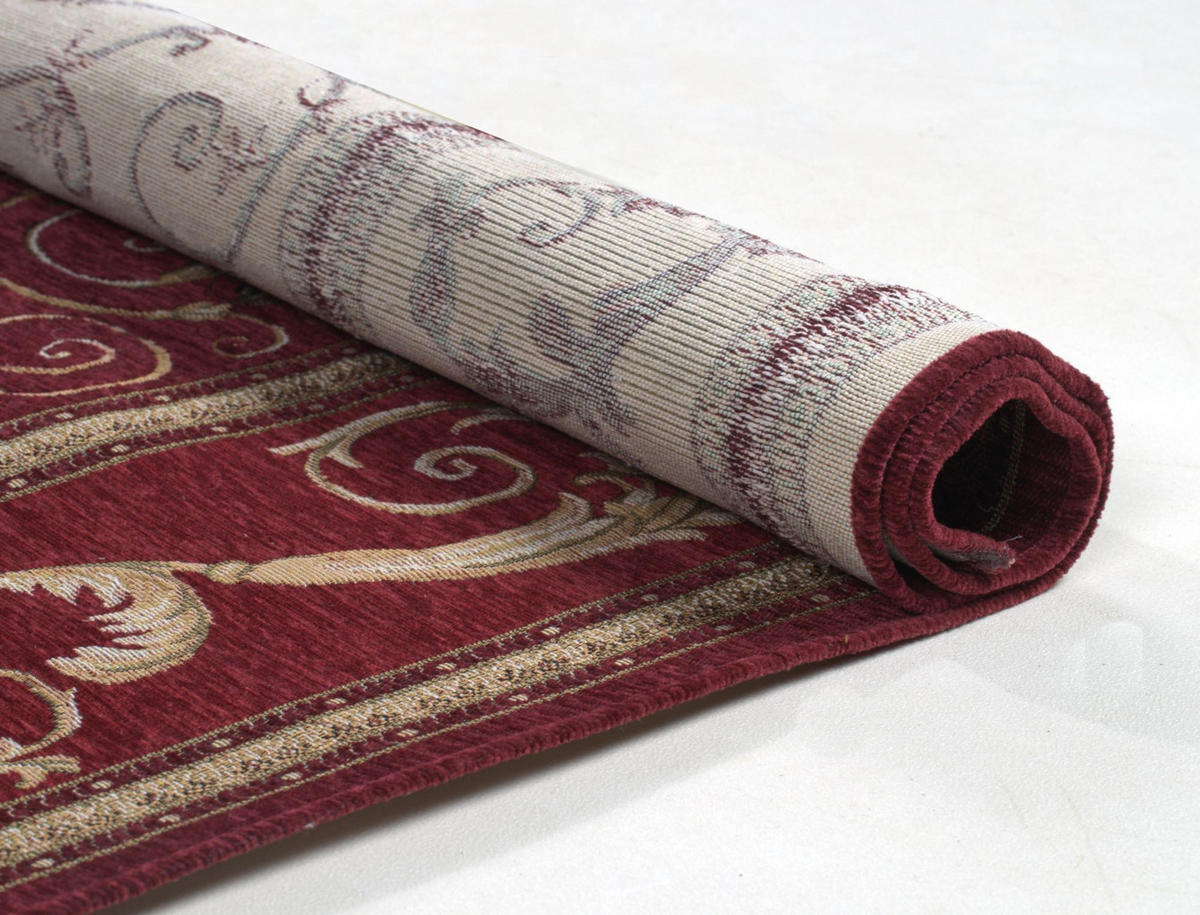 FALCHWEBTEPPICH Flomi Florentina 60x90 cm - Rot, Textil (60/90cm) - THEKO