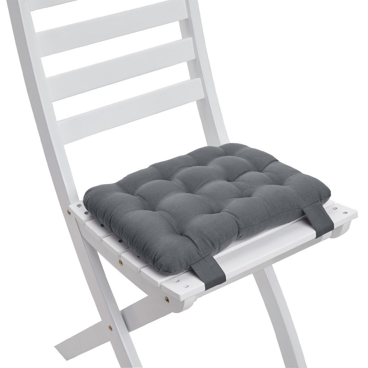 SITZKISSEN Solid für Bierbänke 36 cm - Grau, Textil (25/36cm) - Butlers