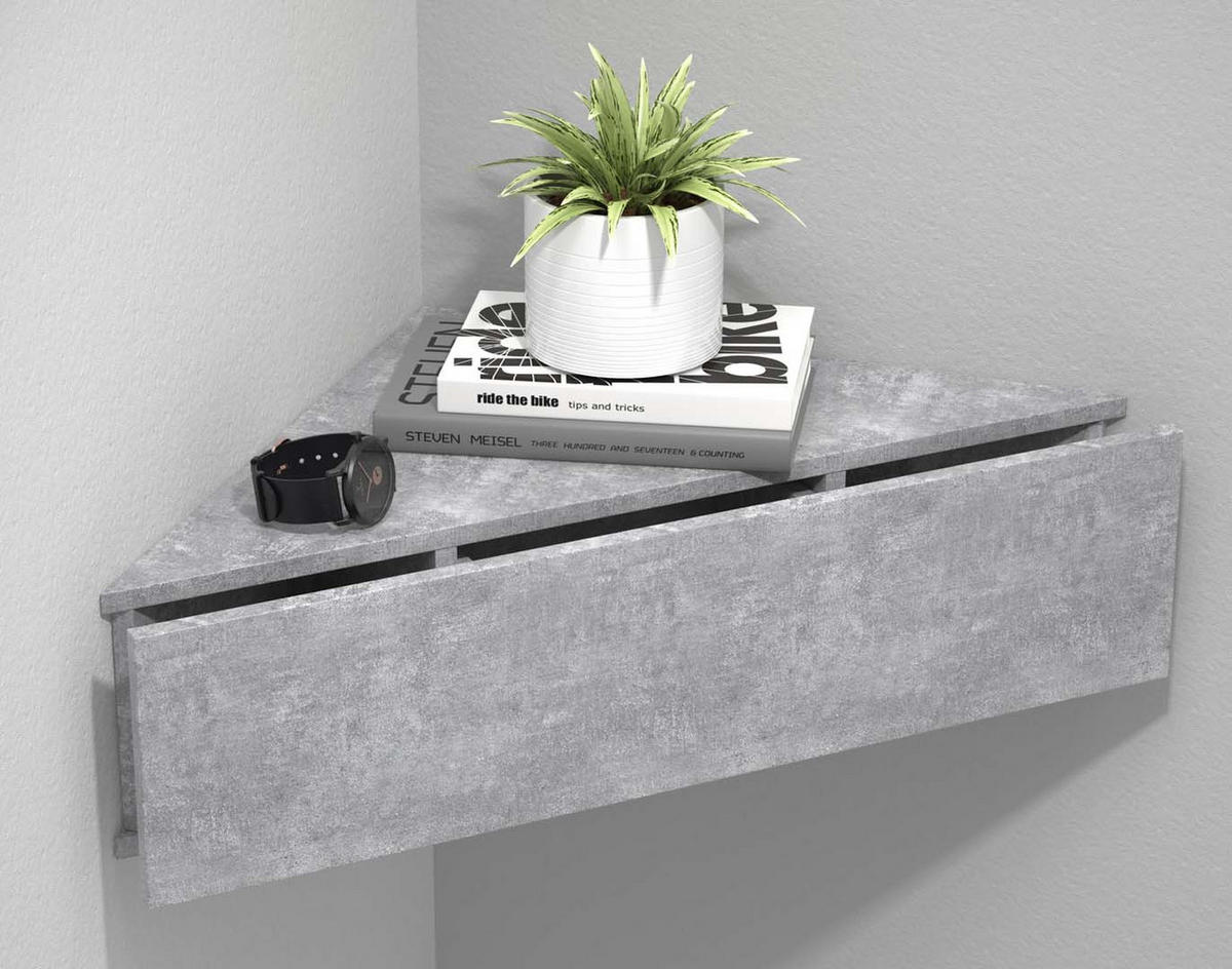 NACHTKÄSTCHEN 60/15/42,4 cm  in Grau  - Grau, MODERN, Holzwerkstoff (60/15/42,4cm) - MID.YOU