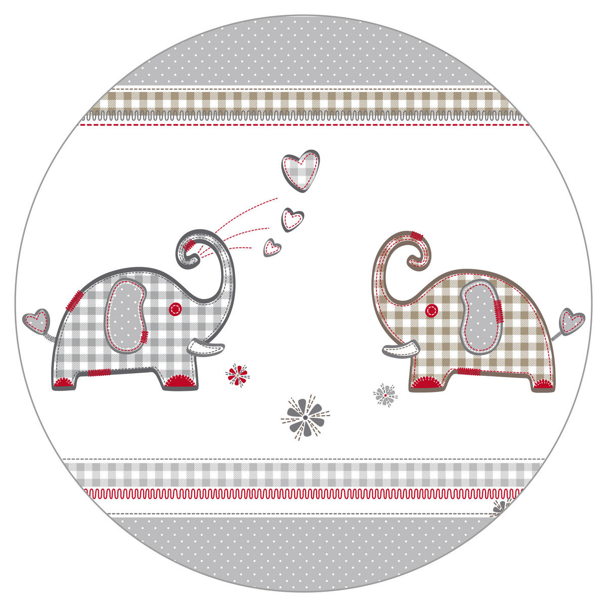 BABYBETT Jumbo twins grau 5er-Set 60 x 120 cm - Naturfarben/Grau, Holzwerkstoff (60/120cm) - Roba