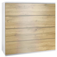 KOMMODE Pavos Eiche Evoke - Eiche San Remo, Holzwerkstoff (76/76/35cm) - Vladon