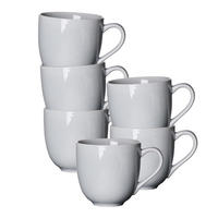 HENKELBECHER Porto grau 440 ml 6er Set - Grau, Keramik (0.44L) - Ritzenhoff Breker