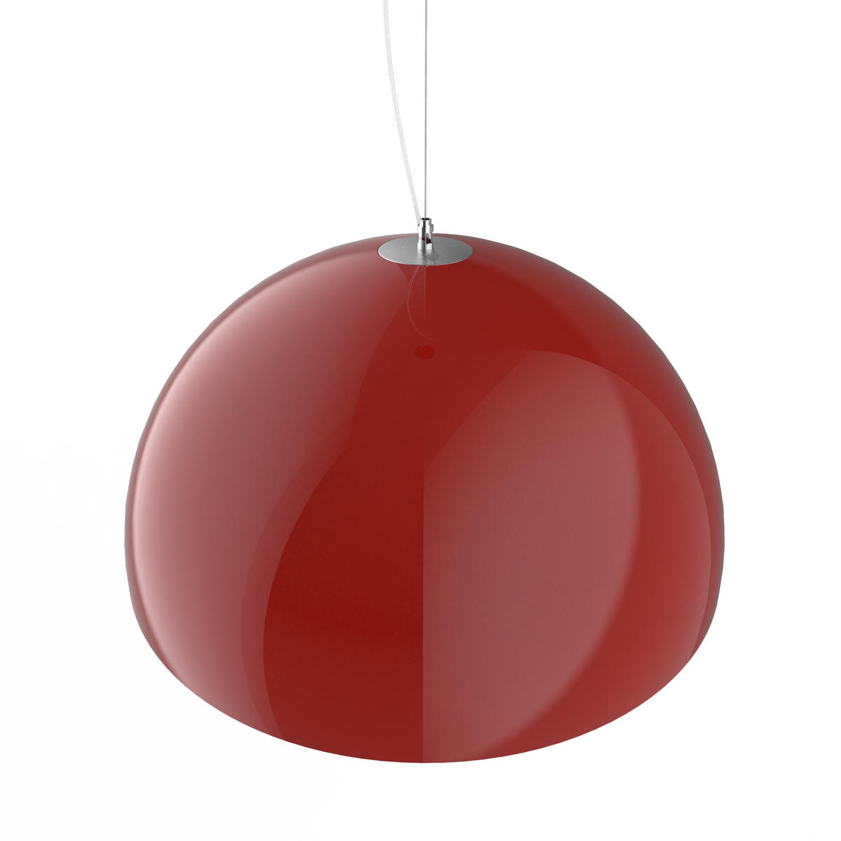 HÄNGELEUCHTE - Rot, Metall (60/60/30cm) - Lumicom