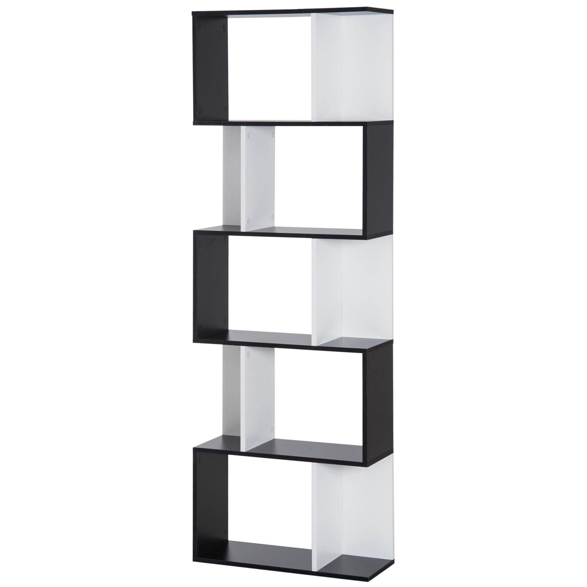 BÜCHERREGAL 60/24/184,5 cm Schwarz - Brombeere, Karton (60/185/24cm)