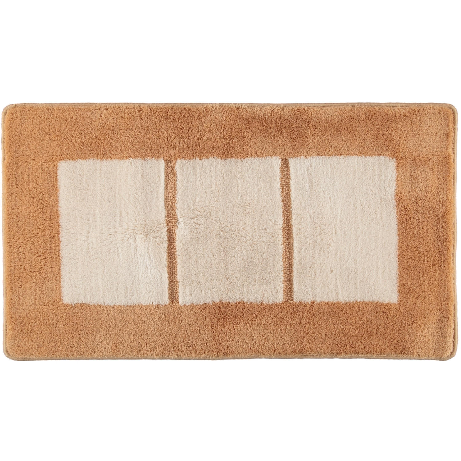 BADTEPPICH LIBERTY BEIGE-WEISS - 410 - Beige, Textil (65/115cm) - Rhomtuft