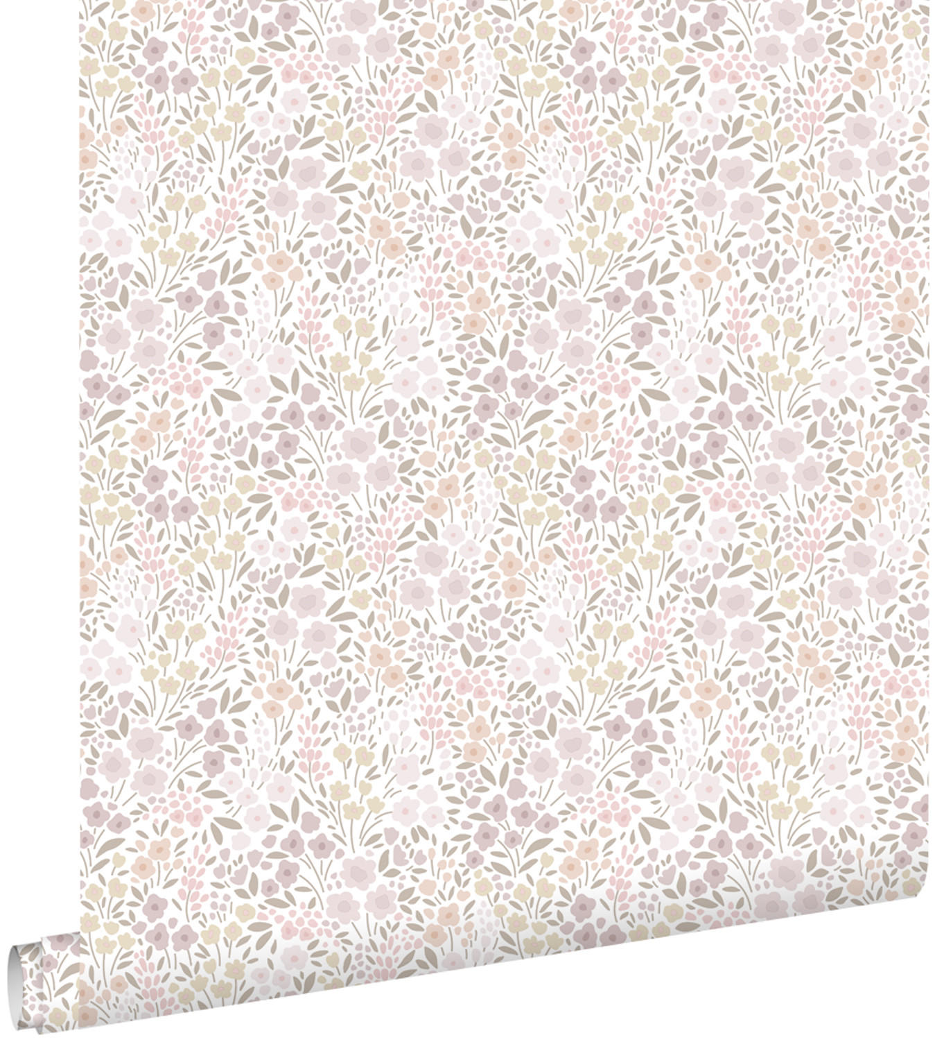 TAPETE Blumen 53 cm x 10.05 m - Pink, Papier (53/0.1cm) - ESTAhome
