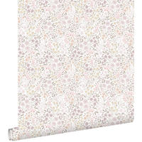 TAPETE Blumen 53 cm x 10.05 m - Pink, Papier (53/0.1cm) - ESTAhome