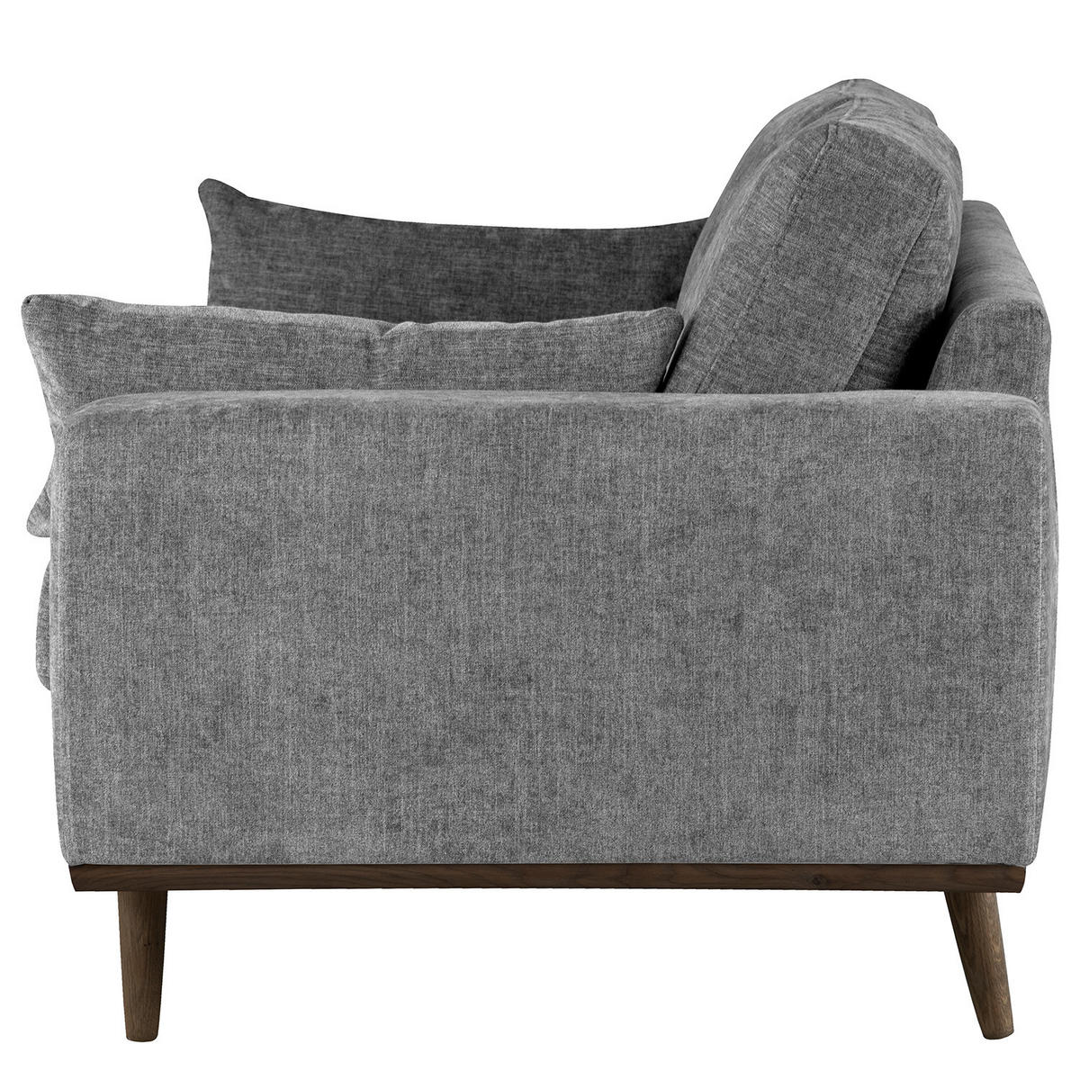 3-SITZER SOFA - Dunkelgrau, Textil (237/81/88cm) - home24