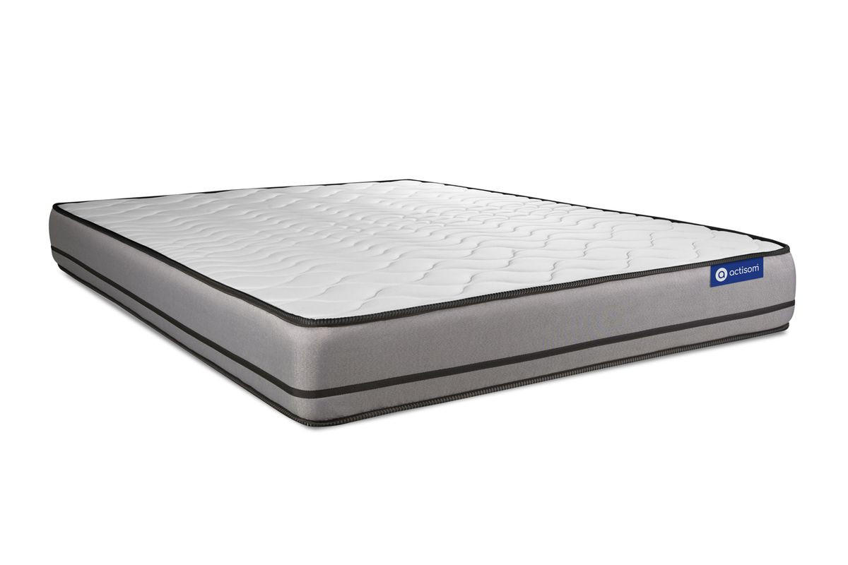 BETT Actiflex night Taschenfederkern 160 x 195 cm h4 - Kit Bettgestell Grau - Beige/Grau, Karton/Holz (160/195cm) - ACTISOM