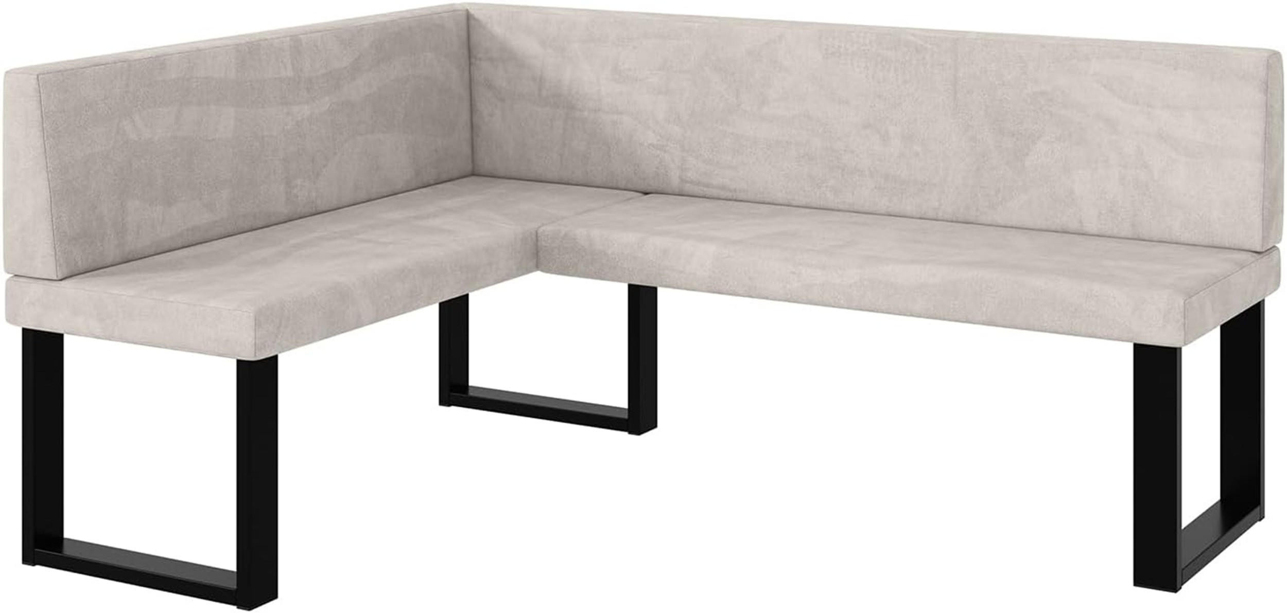 Meblini Eckbank Beige 168x128 cm