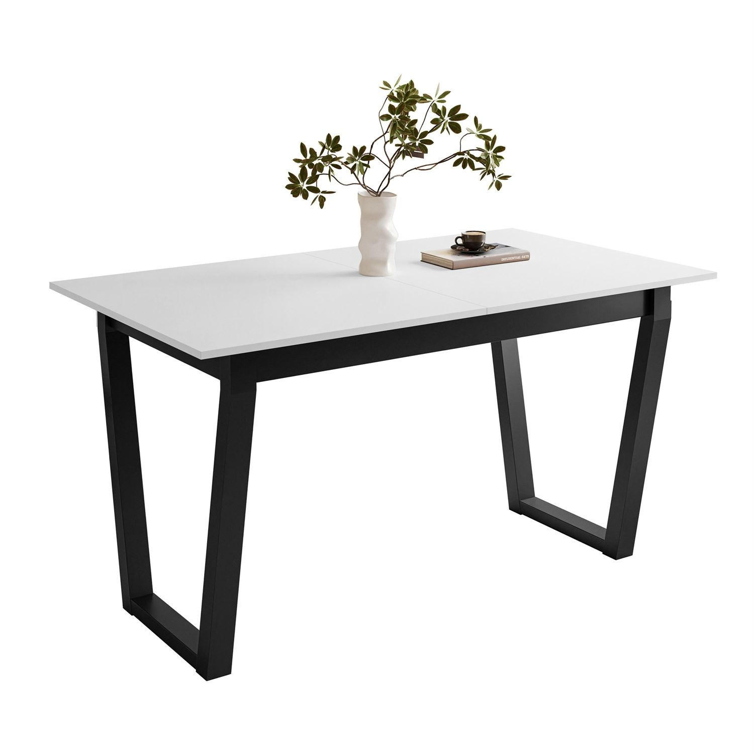 Lookway Esstisch Weiß 80x77x140 cm