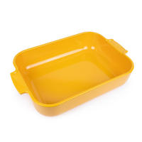 AUFLAUFFORM Keramik Appolia 36cm Rechteckig Safrangelb Spülmaschinenfest - Gelb, Keramik (23.6/36/7.5cm) - PEUGEOT