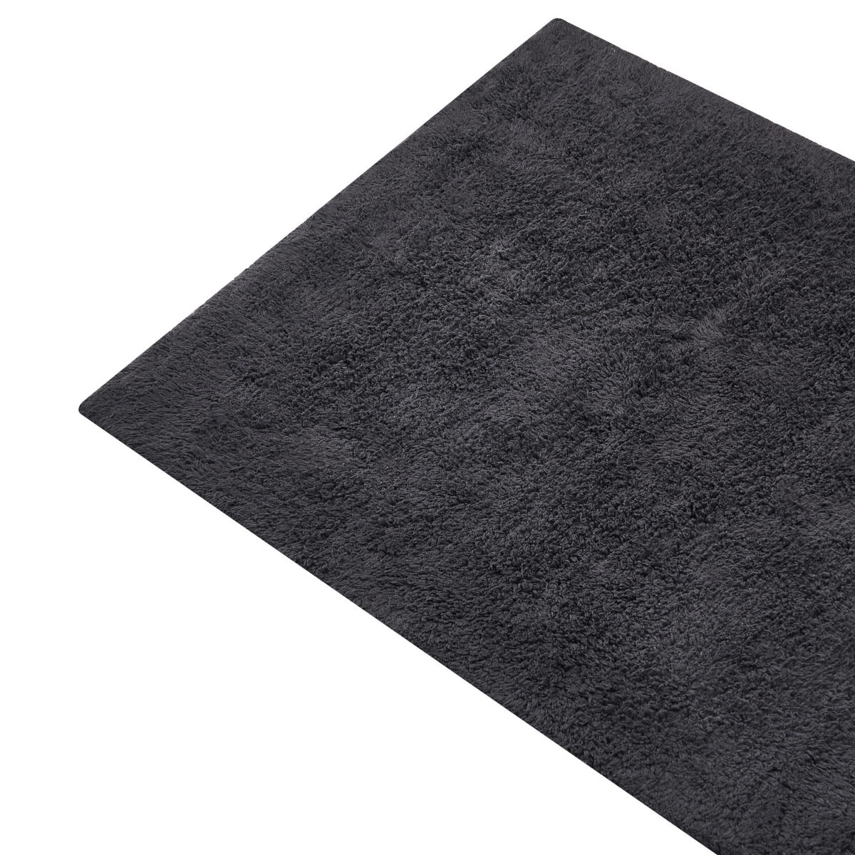 KOUPELNOVÁ PŘEDLOŽKA Černá 60/90 cm Bavlna Goela - černá, textil (60/90cm) - Beliani