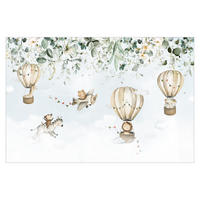 FOTOTAPETE Tropischer Flug 384/255 cm - Multicolor, Papier (384/255cm) - Bilderwelten