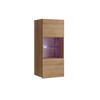 VITRINESCHRANK Bird Goldene Eiche, Hängeschrank - Eichefarben, Holzwerkstoff (45/117/32cm) - Bettso