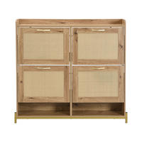 SCHUHSCHRANK Holzfarbe 108.5/24/100 cm - Naturfarben, Holzwerkstoff (108.5/100/24cm) - PANGIVO