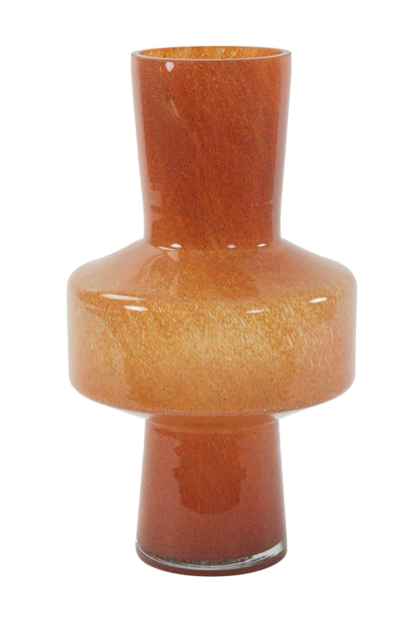 VASE Trasmo Orange Ø23,5/42 cm - Orange, Glas (23.5/42cm) - Light & Living