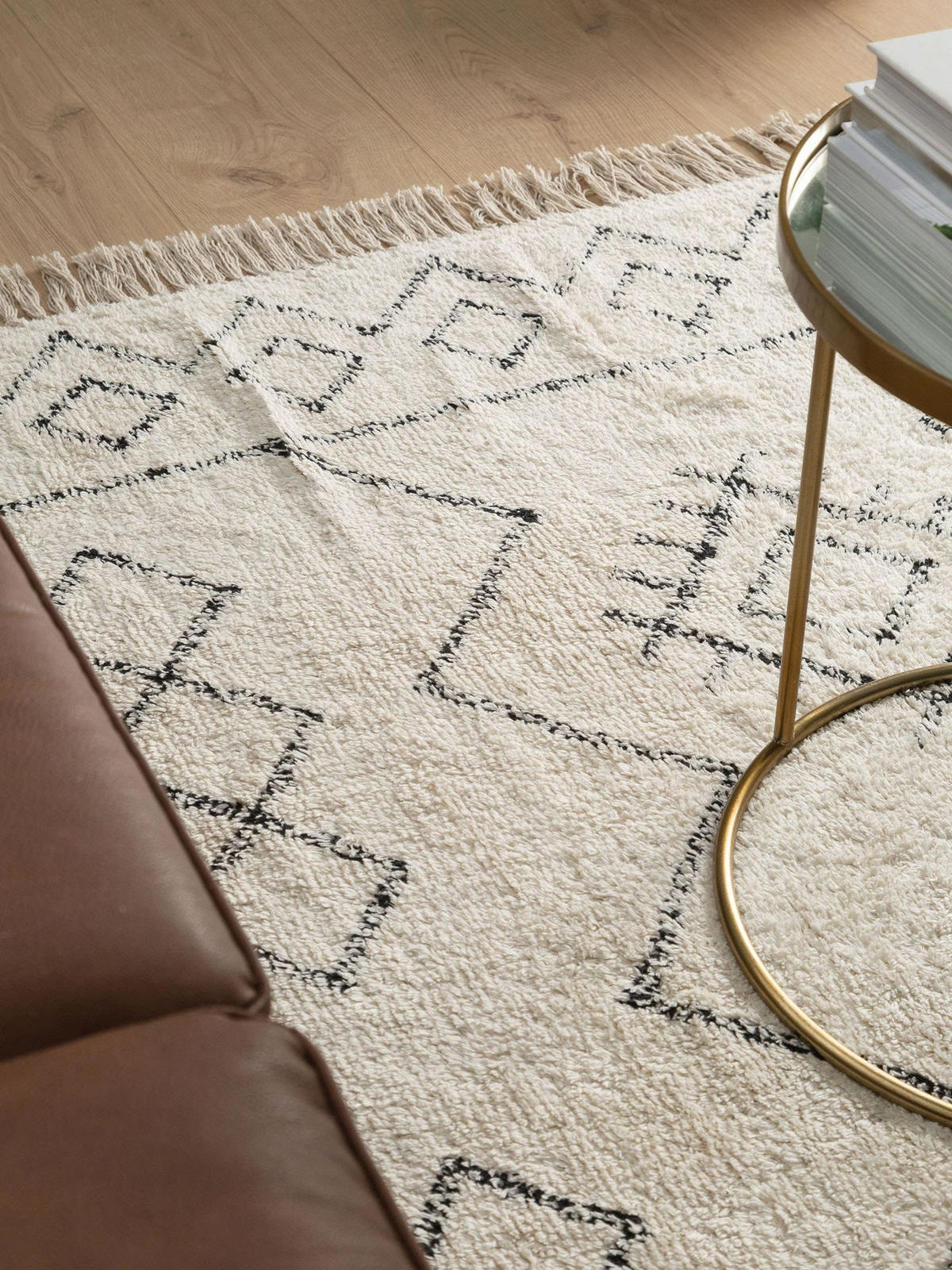 PRATELNÝ bavlněný koberec Naomi Krémová 200x300 cm - béžová, textil/přírodní materiály (200/1cm) - KUNSTLOFT