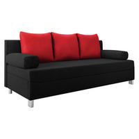 SCHLAFSOFA Dover - Chromfarben/Rot, Holz/Kunststoff (192/86/80cm) - MIRJAN24