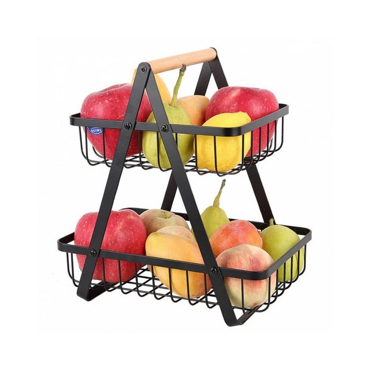 ETAGERE Schwarz 27/17/29 cm E8084 - Schwarz, Metall (29cm) - Elitehoff