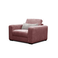 SESSEL OLI in Cordstoff altrosa - Altrosa, Holz/Textil (130/91/108cm) - Courtois Laville