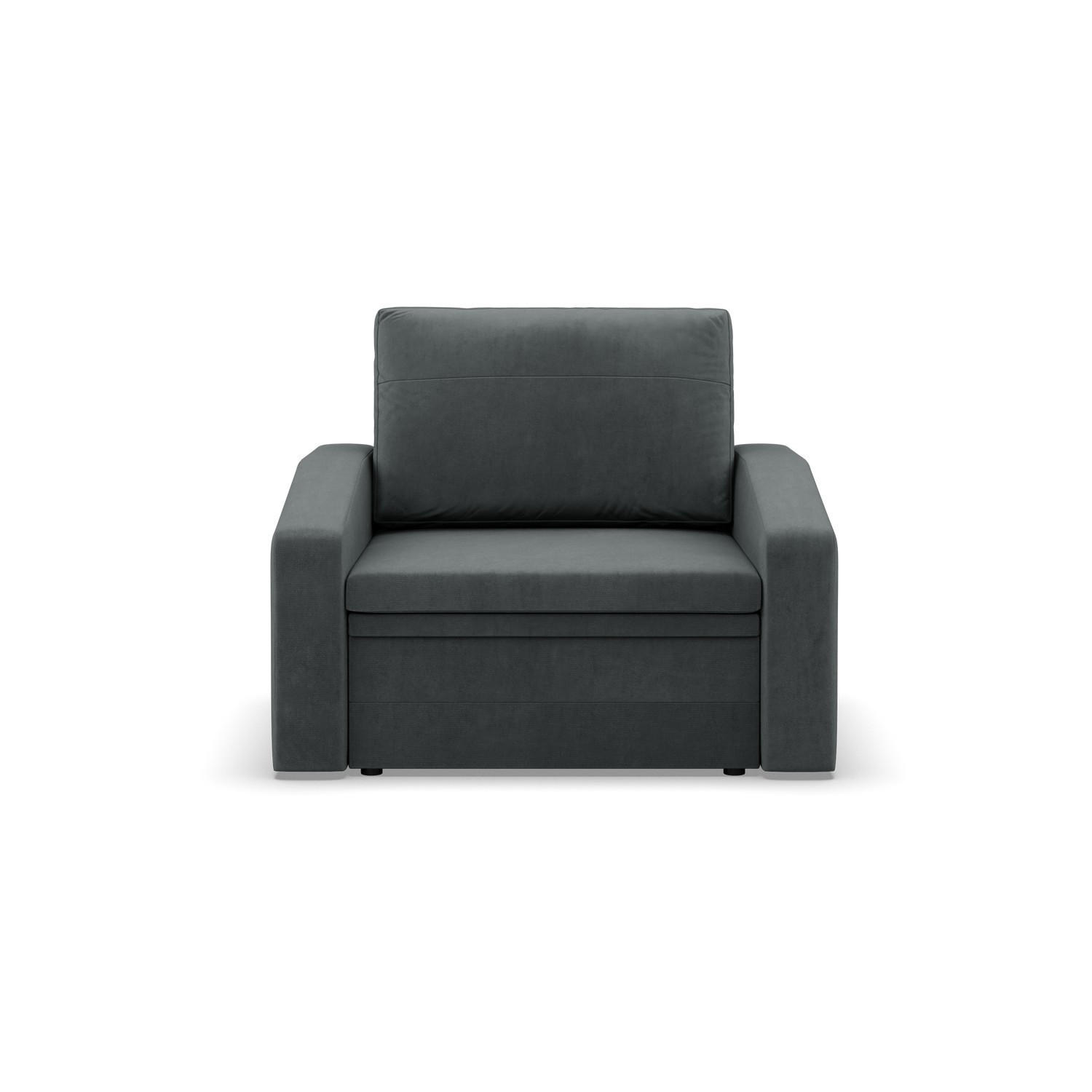 LOUNGESESSEL ORBIT, 80 CM, Dunkelgrau - Dunkelgrau, Textil (108/80/87cm)