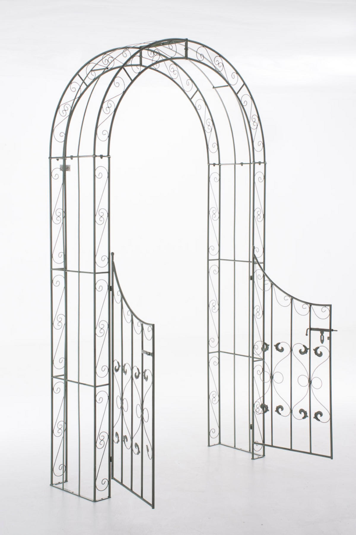 ROSENBOGEN Shinay mit Tor antik-grün - Grün, Metall (128/245/26cm) - TPFGarden