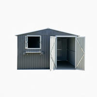GERÄTEHAUS 295/243.6/199.9 cm Grau (7,19 m²) - Grau, Metall (255.4/199.9/313.1cm) - Oxeza