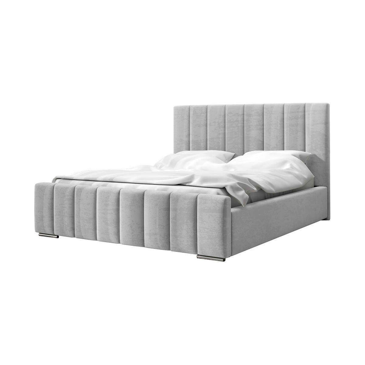 POLSTERBETT Doppelbett Gailes 140x200 cm Grau - Grau, Textil (140/200cm) - Fedve
