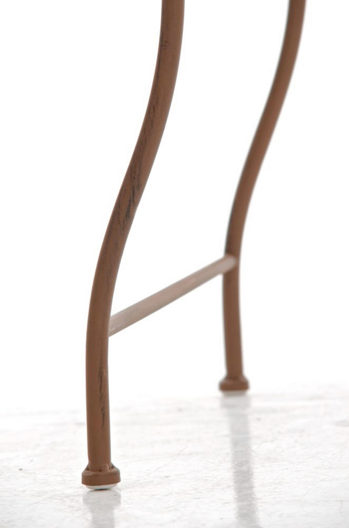 GARTENTISCH Carina antik braun - Braun, Metall (46/49/45cm) - TPFGarden