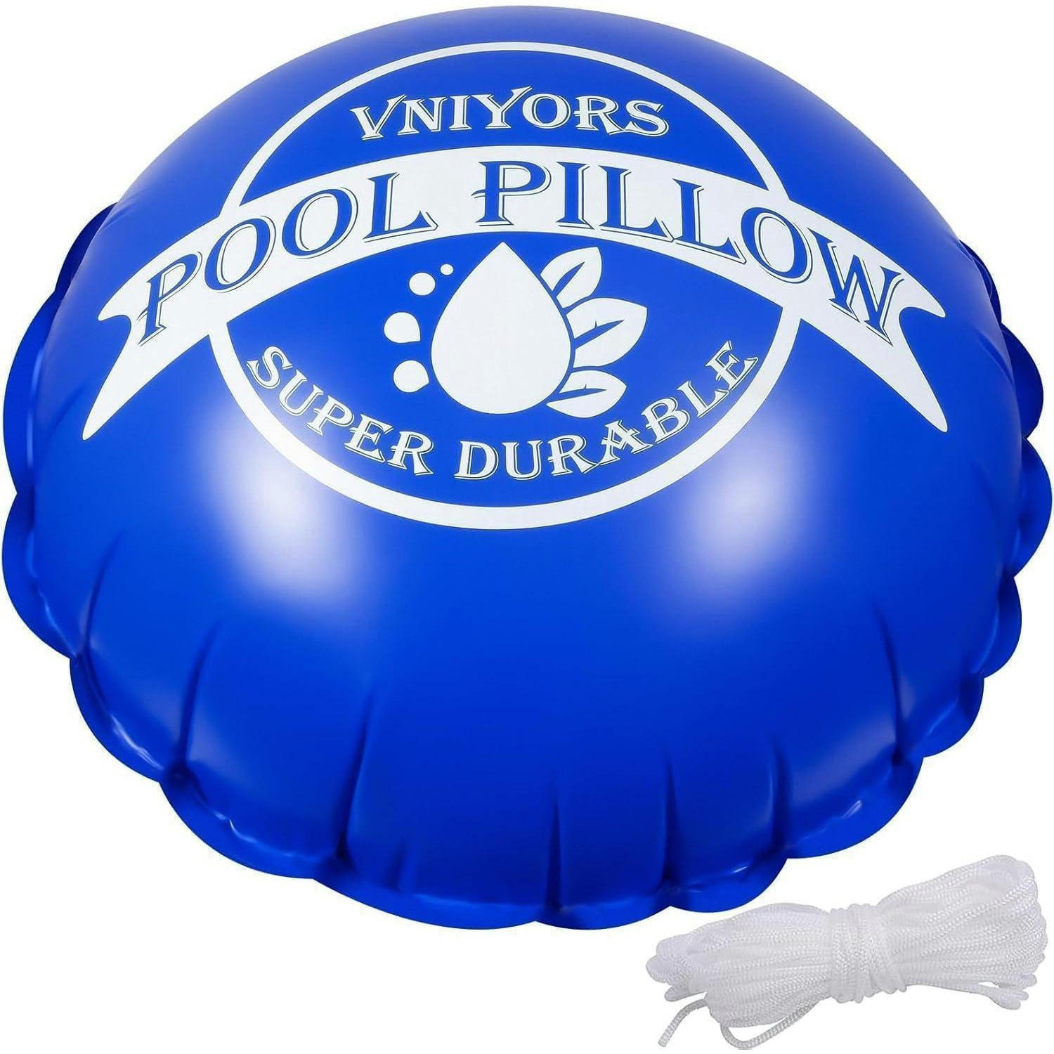 POOLKISSEN 120 x 120 cm Luftkissen für Poolabdeckung Rund - Blau, Kunststoff (120/120cm)