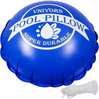POOLKISSEN 120 x 120 cm Luftkissen für Poolabdeckung Rund - Blau, Kunststoff (120/120cm)
