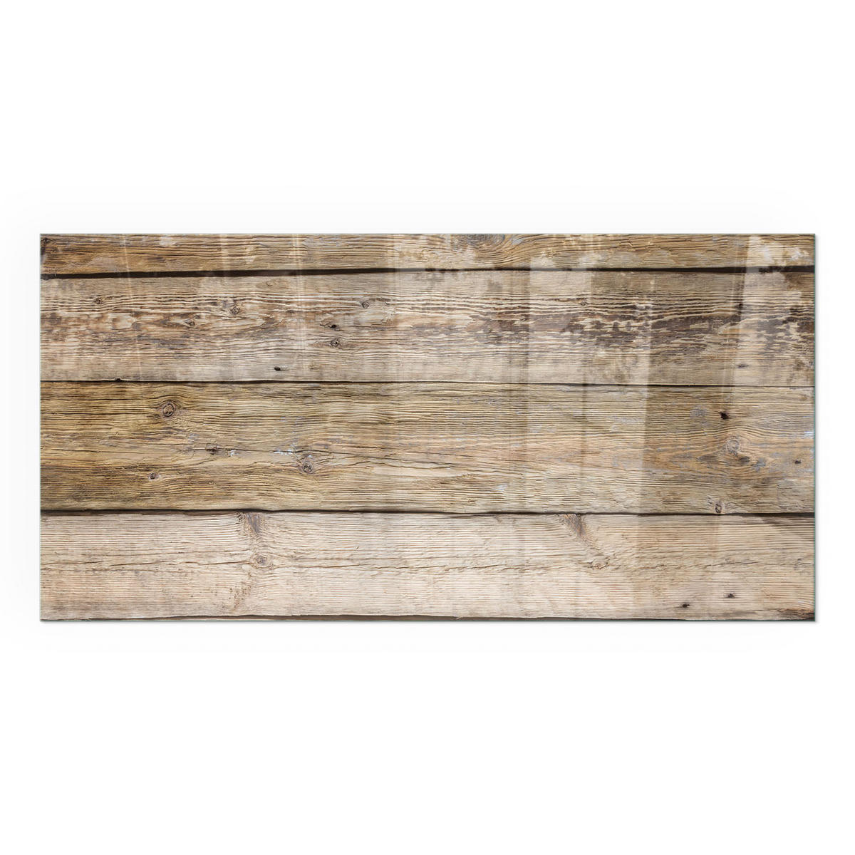 GLASPLATTE für Kamin 120x60 cm - Beige, Glas (120/60/0.4cm) - TULUP