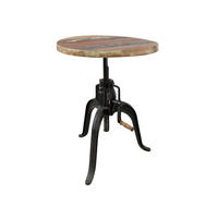 TISCH Altholz 75x75x75 mehrfarbig lackiert INDUSTRIAL #21 - Multicolor, Holz (75/75/45cm) - Massivmoebel24