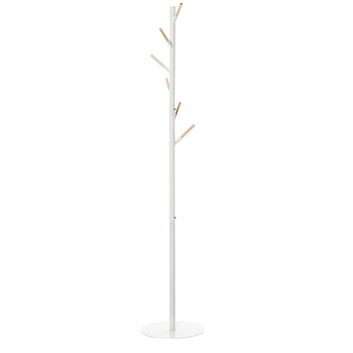 GARDEROBENSTÄNDER Weiß 1 Stück - Weiß, Metall (35/174/35cm) - GiPP