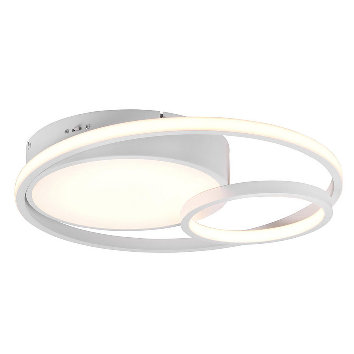 LED DECKENLEUCHTE Vuelta Weiß-matt - Weiß, Metall (48/48/9cm)